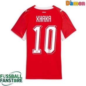 Schweiz Granit Xhaka #10 Replik Heimtrikot Damen WM 2026 Kurzarm